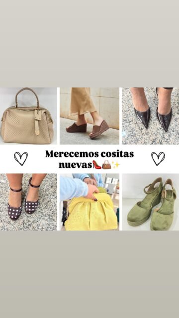 Chicas! 

✨Todas merecemos estas cositas nuevas de
Taconchic👜🫶🏼✨👠🤩

Puedes preguntar cualquier duda o consulta

Haz tu pedido y disfruta de tus cositas nuevas👠✨🤩🤎👜

#tacónchic #modacalzado #calzadoconestilo #calzadoycomplementos